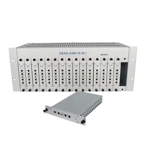 3RU Rack Mount Radio & TV Broadcasting Equipment Analog Modulator 16 Channel Fixed-Frequency RF Modulator