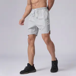 Poliéster Secagem Rápida Personalizado Workout Jogging Ginásio Fitness Training Maratona Shorts de Corrida dos homens