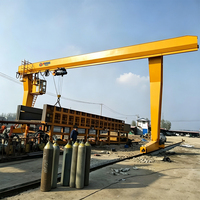 Grue portique cantilever simple personnalisable pour ateliers de réparation de pompes à eau, ventilateurs et petits moteurs