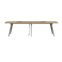 Table de conférence d'entreprise moderne, bureau rectangulaire en métal, design modulaire écologique, pour usage au bureau et en salle de conférence