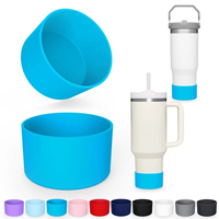 Manchon inférieur en silicone pour botte de 2.95 pouces de diamètre Accessoires de couverture de manchon inférieur pour bouteille