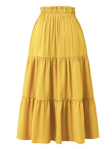 <span class=keywords><strong>Falda</strong></span> Elegante de Verano 2025, Estilo Bohemio, Línea A, con <span class=keywords><strong>Capas</strong></span>, para Mujer - Product Image 2