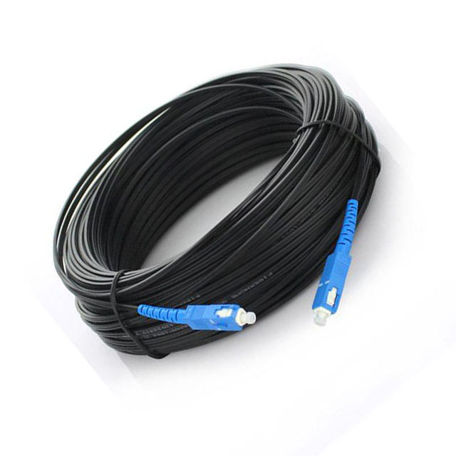Outdoor SC Simplex SM G657 Fiber Optical Patch Cord 300m to 500m SC Simplex Drop FTTH Cable for 4G Wi-Fi 3G Networks