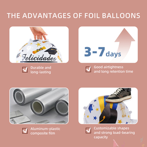 18 Inch <strong>Graduation</strong> <strong>Balloon</strong> Wholesale With Hanging Hole Foil <strong>Balloon</strong> Theme Party Supplies for Back to School Decoration <strong>Balloons</strong> - Product Image 3
