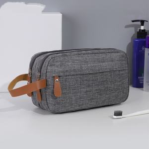 Trousse de Toilette de Voyage pour Hommes en Gros, Suspendable, Double Couche, Grande Capacité, Portable, en Tissu Oxford Imperméable pour Cosmétiques et Maquillage - Product Image 1