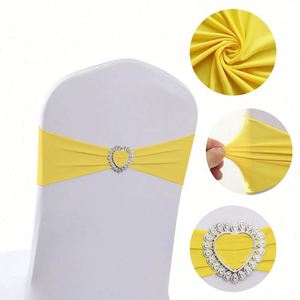 Lazos de Spandex Elásticos con Hebilla para Cubiertas de Sillas, Lazos Elásticos para Decoración de Eventos, Banquetes y Bodas - Product Image 2
