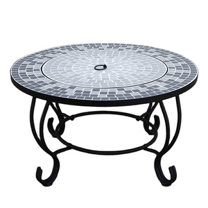 Brasero de <span class=keywords><strong>mesa</strong></span> de <span class=keywords><strong>mosaico</strong></span> para exteriores de 30 pulgadas, <span class=keywords><strong>mesa</strong></span> de barbacoa para jardín, patio trasero, acero y <span class=keywords><strong>mosaico</strong></span> para exteriores, para todas las estaciones - Product Image 1