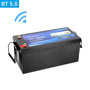 Batteria lifepo4 12 v 200 ah batteria agli ioni di litio 200 amp hour batteria agli ioni di litio 12volt 200 ah