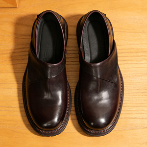 Zapatos Elevadores Otoño 2025 - Zapatos de Cuero para Hombre en Piel de Vacuno - Zapatos de Negocios Impermeables con Cordones y Punta Cuadrada Pequeña que Aumentan la Altura - Product Image 6