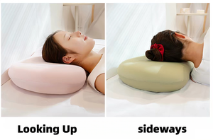 Oreiller ergonomique cervical en mousse à mémoire de forme avec housse rafraîchissante en soie glacée, soulagement des douleurs cervicales, soutien multi-usage, coussin de sommeil pour lit, bureau, canapé - Product Image 6
