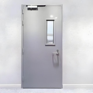 Puertas antiincendios de entrada de acero insonorizadas de Metal Exterior estándar personalizadas Ais para aplicación Puerta de salida de incendios comunal - Product Image 3