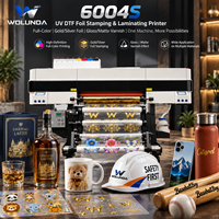 Imprimante DTF UV haut de gamme Wolunda 600 mm avec 4 têtes I3200 pour autocollants de transfert standard et étiquettes en feuille d'or