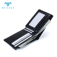 Harga Pabrik Dompet Pria Kulit Asli Kanvas Kustom Mewah Anti RFID Tempat Kartu ID Motif Titik Bunga Lipat