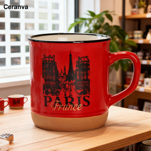 Taza de Café/Té de Cerámica Ecológica Personalizada OEM con Diseño de Logotipo de la Ciudad de París, Apta para Lavavajillas y Microondas, Regalo de Recuerdo - Product Image 2