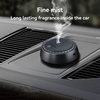 Diffuseur d'huiles essentielles intelligent pour voiture, sans eau, en aluminium, avec démarrage/arrêt automatique, rechargeable par USB, ultrasonique, aromathérapie, 30 ml