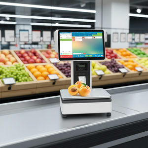 14 15.6 Inch Dual Touch Screen Machine Billing Software Cash Register Terminal Retail With <b>Printer</b> Scale Dual Touch S - Product Image 1