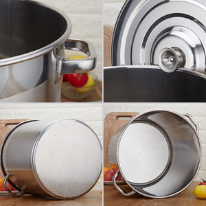 Khách sạn thương mại sử dụng dày thép không gỉ súp & cổ nồi xô công suất lớn đa mục đích căng tin nắp cho gạo lưu trữ - Product Image 4