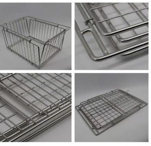 Panier pliable en fil métallique avec feuille de PVC, bacs de rangement pour garde-manger, congélateur, cuisine, placard, camping et organisation domestique - Product Image 3