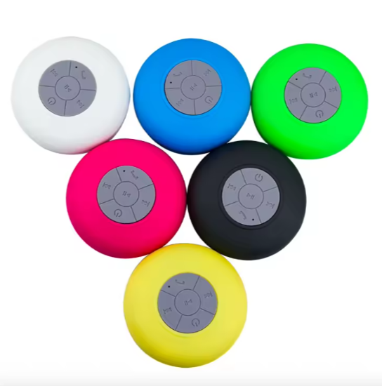 Mini Sucker Speaker Portable Waterproof Sound Subwoofer Wireless Hands Free for Home Travel Shower Bathroom Suction Cup Speakers