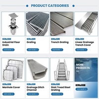Rejilla de Acero Inoxidable con Recubrimiento de Zinc para Exteriores, Pasarela, Entrada de Vehículos y Cubierta de Edificios, Diseño Industrial de Alta Tenacidad, Precio de Fábrica