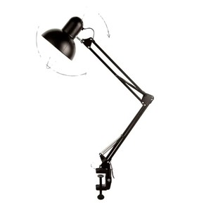 Manicure Table Lamp Nail Desk Night Light Fixture With Clamp <b>Computer</b> Office <b>Accessories</b> Vintage LED Folding Book Read Writing - Product Image 1