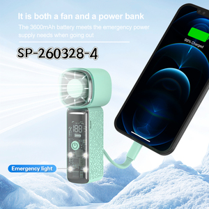Nouveau ventilateur turbo portatif 2026 à vent puissant de 12 m/s avec diffuseur d'arômes, <span class=keywords><strong>100</strong></span> vitesses réglables, rechargeable par USB - Product Image 1
