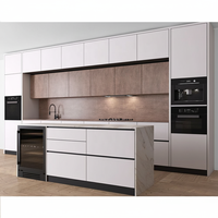 Móveis de Cozinha Integrados Personalizados em Madeira, Conjunto Inteligente de Armazenamento Modular, Armários de Cozinha Modernos de Luxo