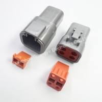 Adaptateur automobile DTP04-2P DTP06-2S, haute stabilité mécanique, boîtier PA66, étanche IP67/IP68, connecteur mâle 2 broches, borne en laiton