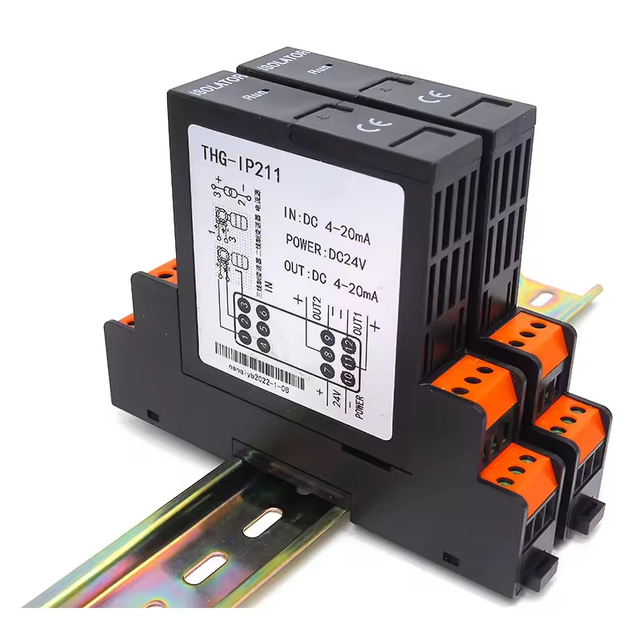 4-20mA/0-10V Input Output Signal Isolator, DIN Rail Mounted Industrial Isolation Transmitter