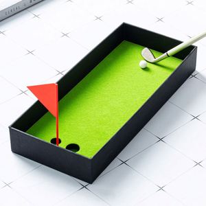 Personalized Golf <b>Gift</b> <b>Pen</b> Set Mini Desktop Golf Green with Metal Golf Club Ballpoint <b>Pens</b> for Promotional <b>Gift</b> - Product Image 3