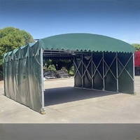 Tente de jardin pliable en bâche pour voiture avec plateforme, structure en bois traité thermiquement, métal et acier, et toit pare-soleil
