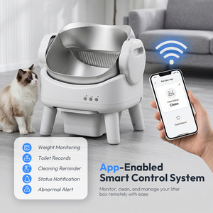 Litière automatique pour chat avec protection ultra-sûre, contrôle par application, grande capacité, <span class=keywords><strong>robot</strong></span> litière pour plusieurs chats de grande taille - Product Image 4