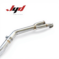 Tuyau intermédiaire d'échappement haute performance en acier inoxydable SS304 avec résonateur pour BMW M2 G87 S55 3.0T 2021-2023, vente en gros