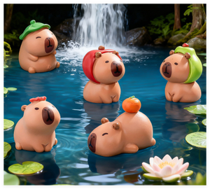 Figuras de Resina de Animales Adorables, Capibara, Juguete Infantil, Modelo de Dibujos Animados, Hada, Religioso, Bolsa Misteriosa Sorpresa, Fiesta - Product Image 5