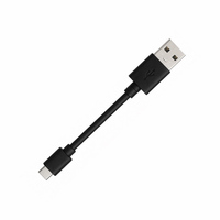 Kabel USB C Portabel Grosir 15CM, Kabel Transfer Data Pengisian Cepat Tipe-C, Kabel Pengisi Daya Mini USB Tipe C