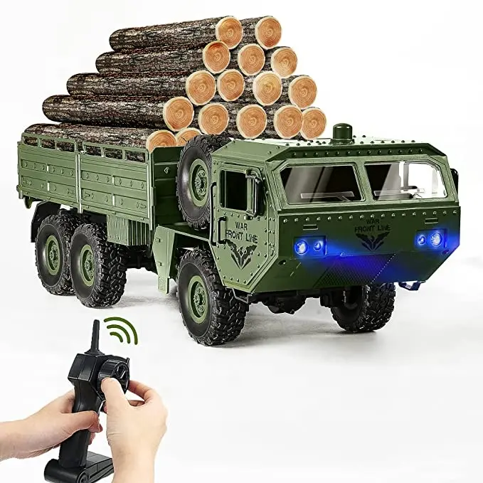 1/16 6WD 2,4 ГГц внедорожник RTR военный автомобиль игрушка подарок Радиоуправляемый армейский грузовик с дистанционным управлением для взрослых детей мальчиков