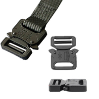 Boucle de ceinture tactique en alliage de zinc résistant à la corrosion pour l'extérieur, boucle à dégagement rapide en métal
