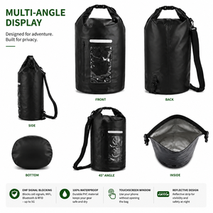 Sac à dos étanche anti-signaux 5G 6G <span class=keywords><strong>WIFI</strong></span> Bluetooth GPS, protège les informations personnelles contre le piratage - Product Image 3
