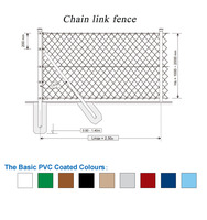 Clôture en treillis cyclonique en acier galvanisé et revêtu de PVC, 6 pieds, robuste, écologique, anti-rongeurs, pour la sécurité des fermes et des pâturages, respectueuse de l'environnement