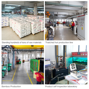 لفة تسقيف من القش الصناعي والصديقة للبيق ، سهلة التركيب ، صيانة منخفضة ، غطاء بلاستيكي لأوراق النخيل ، زينة للحدائق - Product Image 3