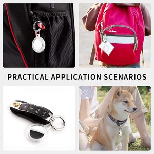 Llavero de TPU para Airtag Case Holder GPS Tag Stand y Tag Box Bully Cubierto Impermeable Caja estándar vacía con anillo de metal - Product Image 2