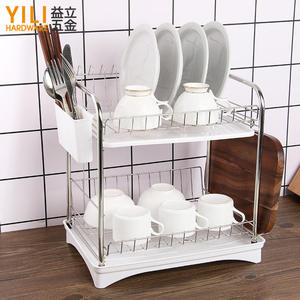 Escurridor de Platos de Acero Inoxidable de 2 Niveles, Grande y Multifuncional - Product Image 3