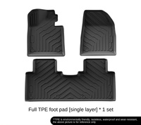 Tapis de sol de voiture en TPE style moquette pour Leapmotor C10 2024-2026, cinq places, ajustement parfait, double couche arrière, intérieur