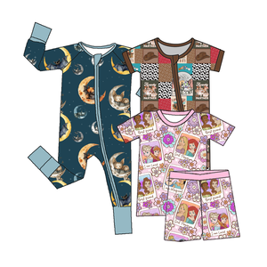 Orso di bambù bambino maniche corte <span class=keywords><strong>pigiama</strong></span> per la primavera vendita calda chiusura a cerniera modello auto - Product Image 6