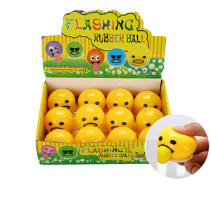 Wholesale Novelty Cartoon Decompression <b>Squeeze</b> Toys Vomiting Egg Yolk Stress <b>Ball</b> Toy - Product Image 1