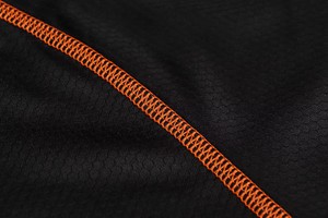 Maillot de cyclisme VTT ZEDE à séchage rapide, respirant, coupe ajustée, noir et orange, manches trois quarts, équipement de cyclisme VTT professionnel - Product Image 2