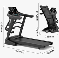 Caminadora Eléctrica con Motor de 3.0HP, Pantalla LED, Inclinación Automática, Plegable, para Uso en Casa y Gimnasio Interior, Ejercicio Cardiovascular