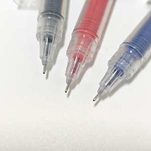 速乾性大容量メタルボールペン 0.5mm針先 赤 学生試験練習・オフィス署名用 - Product Image 1