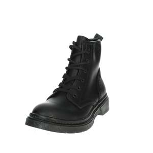 Botines de mujer de cuero negro con cordones estilo trabajo - Product Image 6