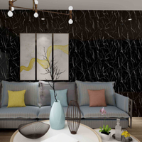 Panneaux muraux en PVC flexible, légers, imperméables, effet marbre brillant 3 mm, très demandés, pour projets de bricolage à domicile